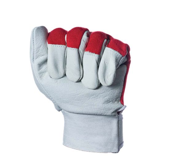 Εικόνα της Γάντια δερματοπάνινα 01.00012 OVERTECH με velcro στη μανσέτα