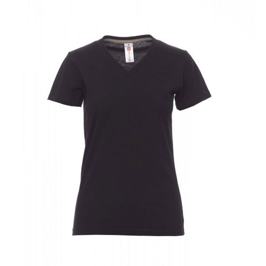 Εικόνα της T-shirt V γυναικείο μαύρο 04.30.V-NECK LA(BL)