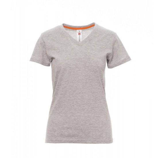 Εικόνα της T-shirt V γυναικείο ανοιχτό γκρι 04.30.V-NECK LA(MEL)