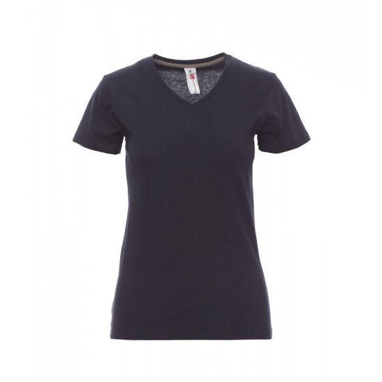 Εικόνα της T-shirt V γυναικείο μπλε σκούρο 04.30.V-NECK LA(NA)