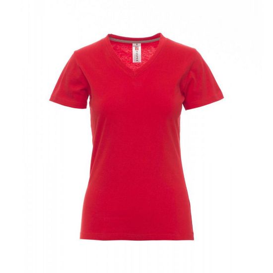 Εικόνα της T-shirt V γυναικείο κόκκινο 04.30.V-NECK LA(RED)