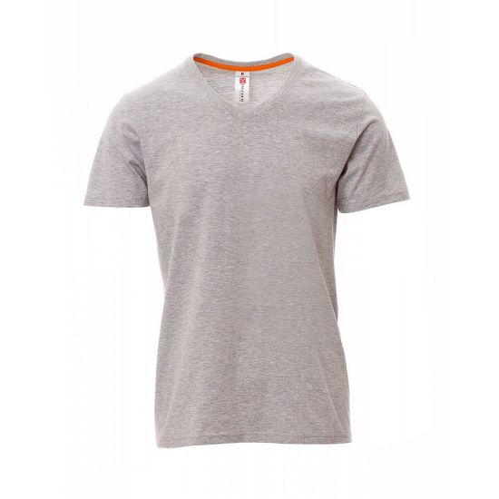 Εικόνα της T-shirt V ανοιχτό γκρι 04.30.V-NECK(MEL)