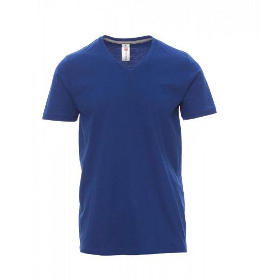 Εικόνα της T-shirt V μπλε ρουά 04.30.V-NECK(RB)