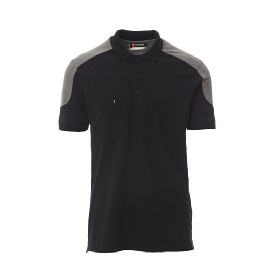 Εικόνα της Polo κοντομάνικο μαύρο-γκρι 04.30.COMPANY(BL/SM)