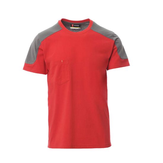 Εικόνα της T-shirt κόκκινο-γκρι 04.30.CORPORATE(R/SM) με τσέπη
