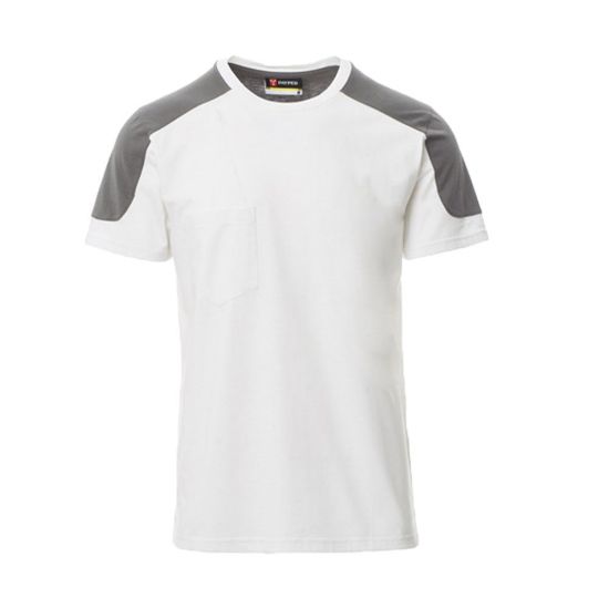 Εικόνα της T-shirt λευκό-γκρι navy 04.30.CORPORATE(W/SM) με τσέπη