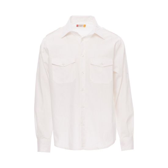 Εικόνα της Πουκάμισο λευκό 100% cotton πενιέ 04.30.TROPHY (WH)