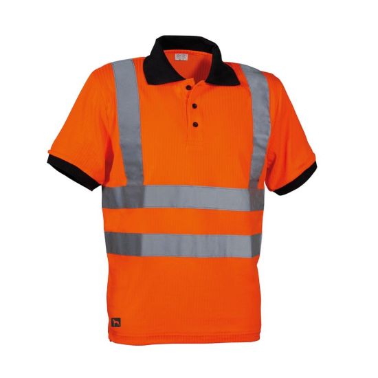 Εικόνα της Polo πορτοκαλί με ανακλαστικές ταινίες 04.09.REFLECTO (O) MOLOSSOS