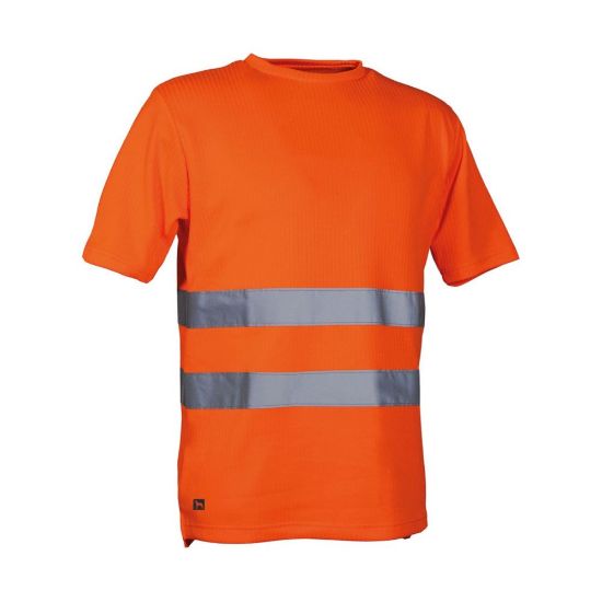 Εικόνα της T-shirt πορτοκαλί με ανακλαστικές ταινίες 04.09.GLOW (O) MOLOSSOS